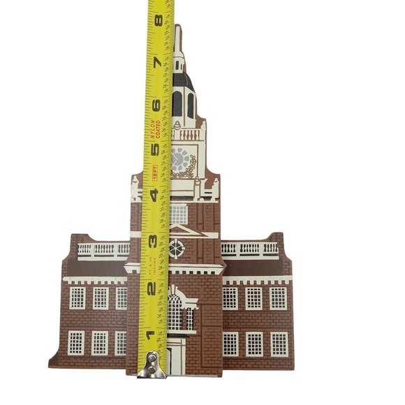 Shelia Independence Hall Wood Shelf Sitter 1990 Made in the USA Retired - Picture 7 of 8